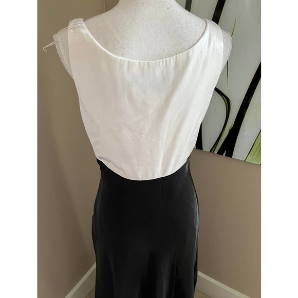Alex black and white shimmery evening cocktail dress size 8 - Picture 5 of 7